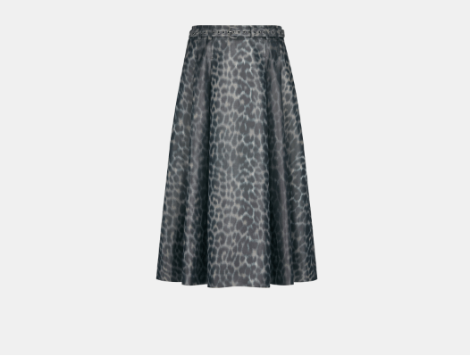 o1bcso1str0224 Skirt With Belt in Blue/Grey