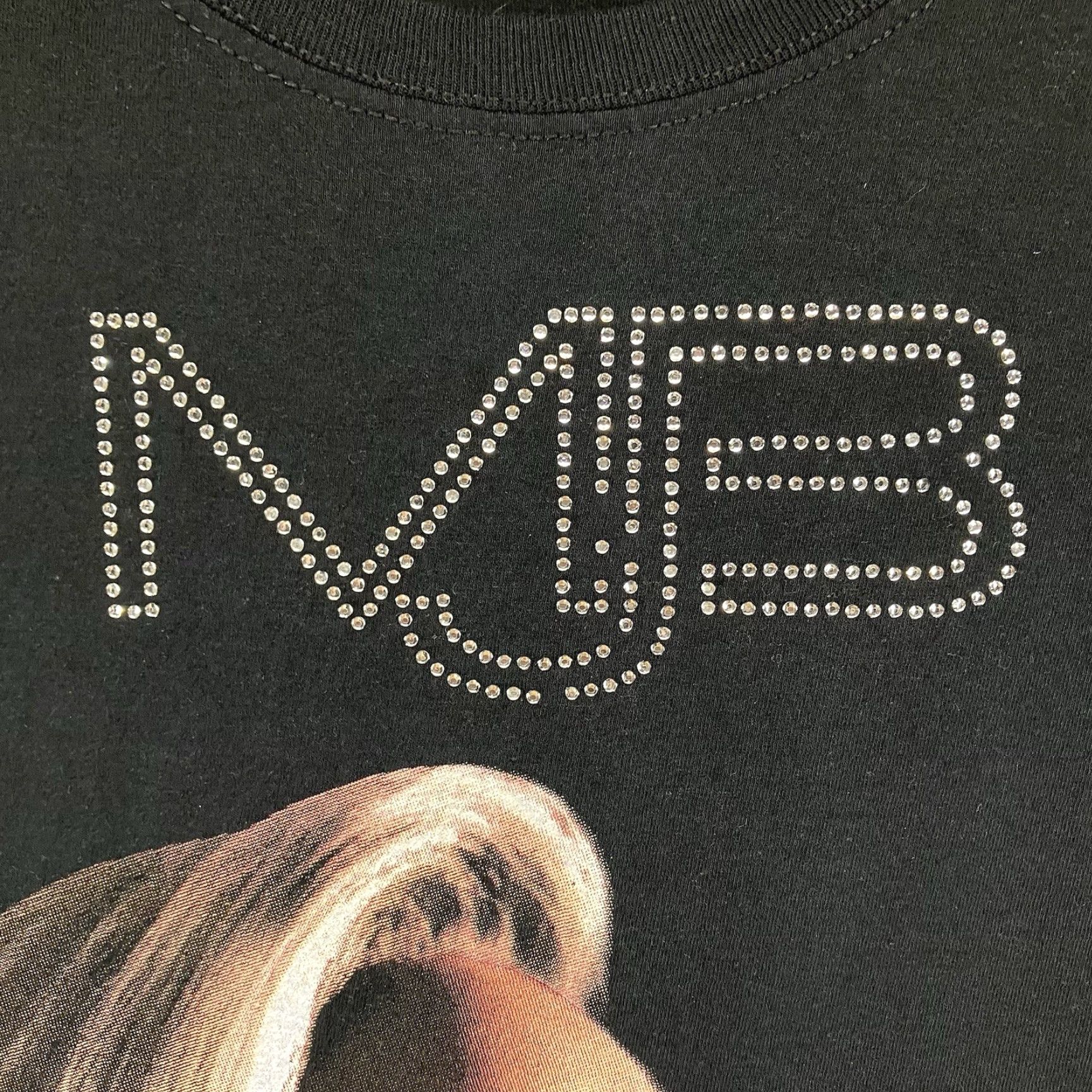 Fruit Of The Loom Mary J Blige Shirt Medium Black All Cotton Bling Graphic Crew Neck Tour Ne-Yo & Mario Size M / US 6-8 / IT 42-44 - 3 Thumbnail