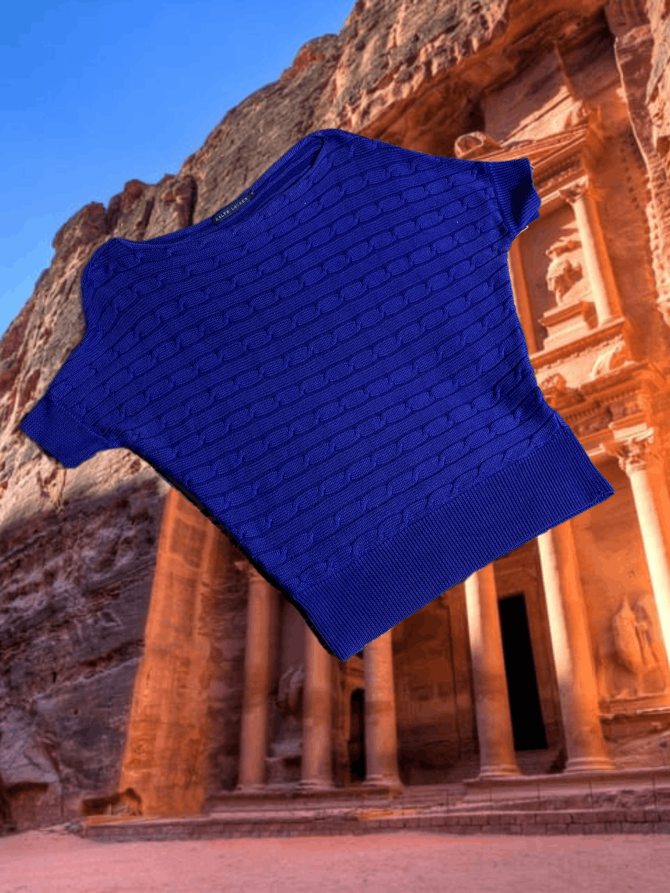 Ralph Lauren vintage streetwear Crop Tops blue Ralph Lauren Size M / US 6-8 / IT 42-44 - 1 Thumbnail