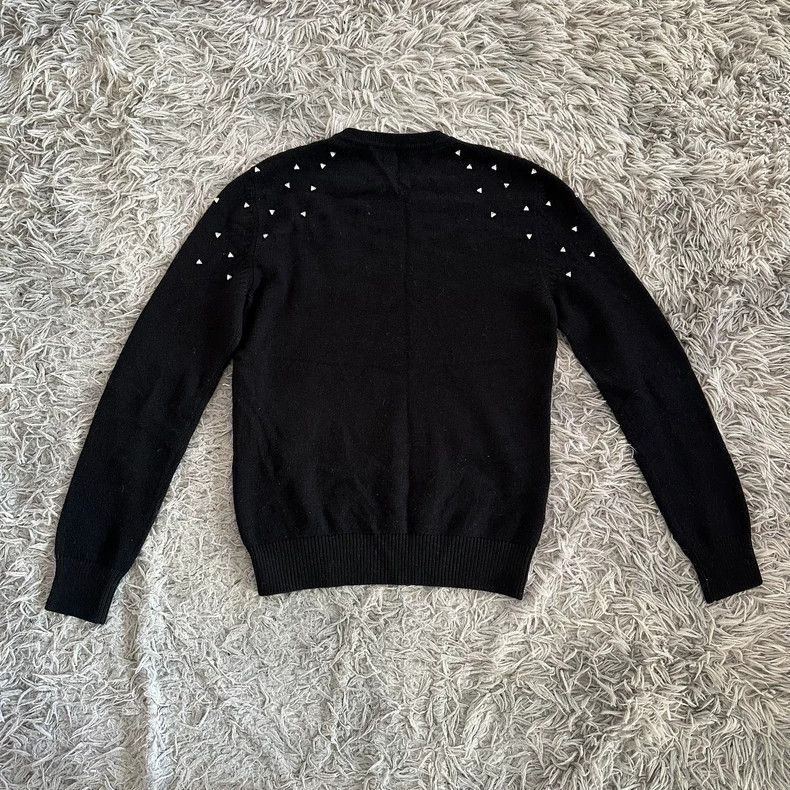 Saint Laurent Paris Saint Laurent Paris Black cashmere bright diamond rivet sw Size S / US 4 / IT 40 - 3 Thumbnail