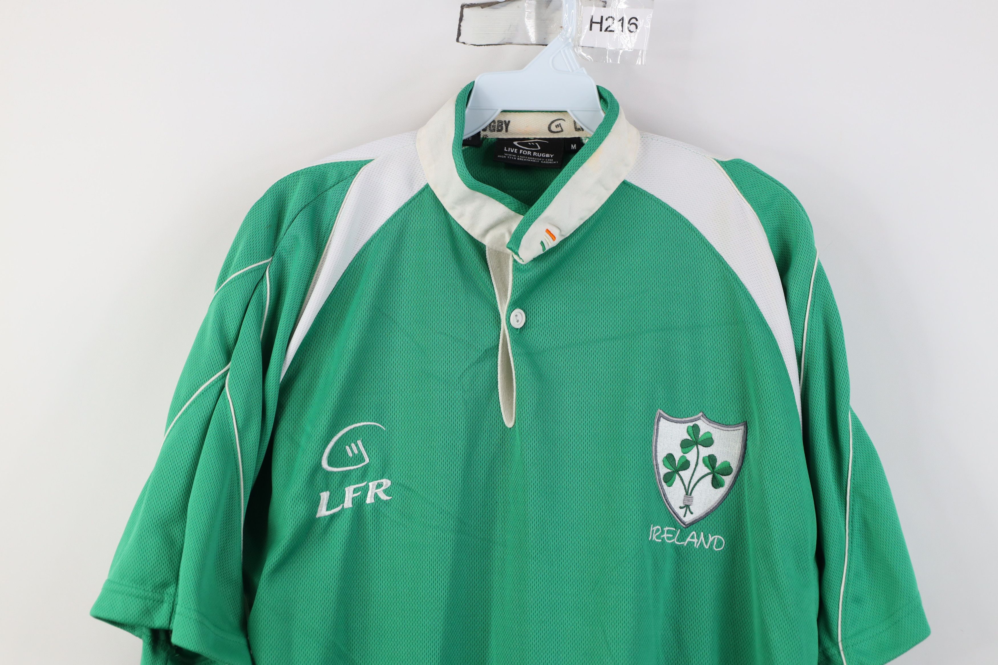 Vintage Vintage Spell Out Ireland Rugby Jersey Shirt Green Polyester Size US M / EU 48-50 / 2 - 2 Thumbnail