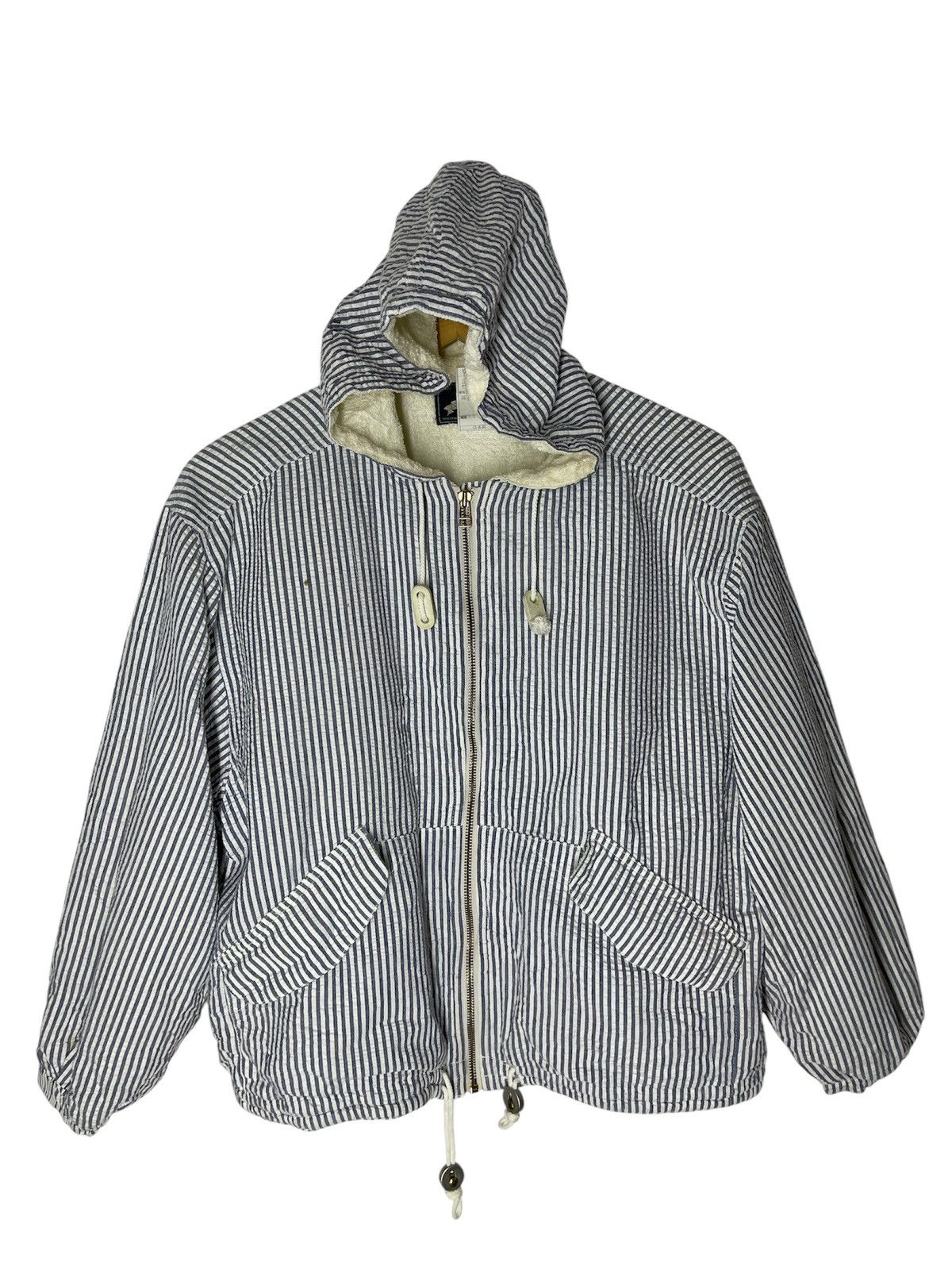 Japanese Brand Vintage Art Of Travel Japan Hickory Style Hooded Jacket Size US M / EU 48-50 / 2 - 1 Thumbnail