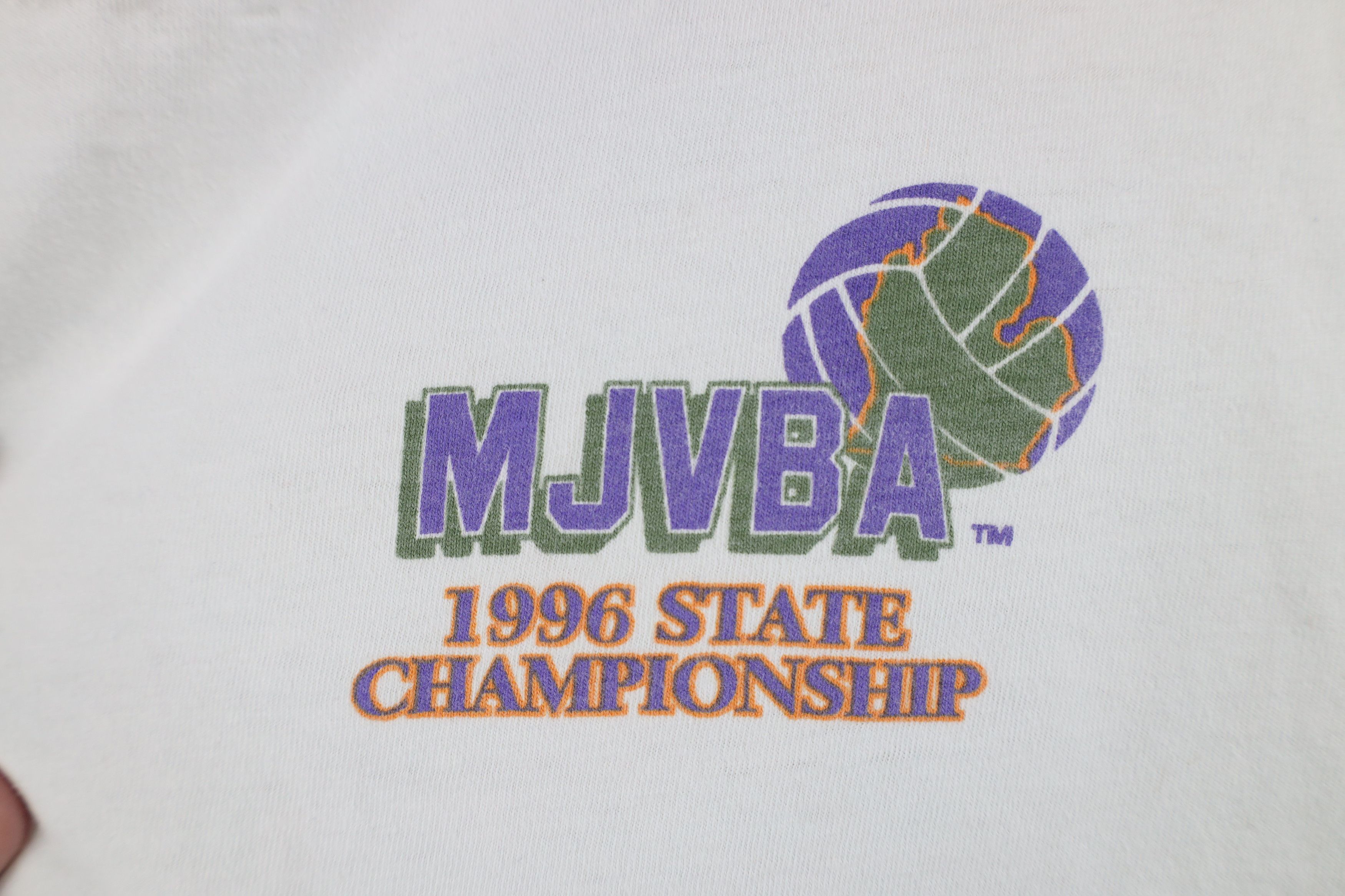 Vintage Vintage 90s Michigan State Championship Volleyball T-Shirt Size US XL / EU 56 / 4 - 4 Thumbnail