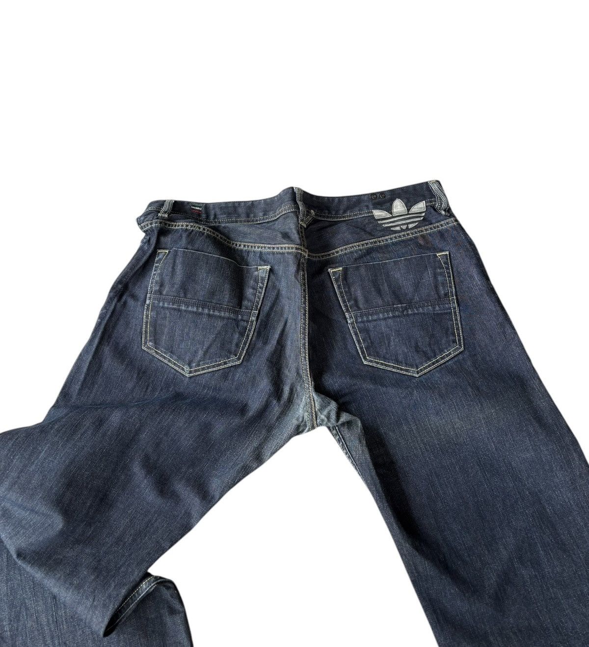 Adidas × Diesel 🔥DIESEL X ADIDAS BAGGY JEANS DISTRESSED DENIM BLUE JEANS Size US 36 / EU 52 - 6 Thumbnail