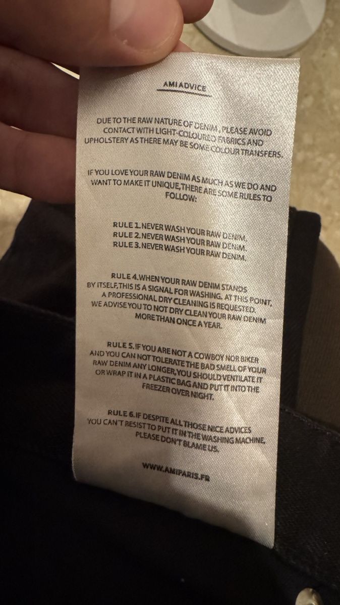 AMI AMI Paris Low Rise Slim Black Jeans Size US 32 / EU 48 - 6 Thumbnail
