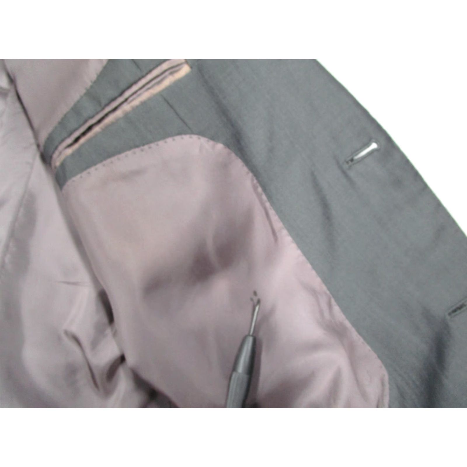 Ermenegildo Zegna Z Zegna Blazer 44R Mens Gray Wool Mohair Sport Coat Jacket City Tailored Size 54R - 6 Thumbnail