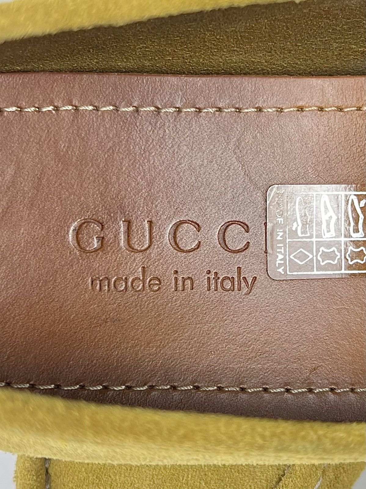 Gucci GUCCI Loafers Suede Moccasins Shoes HORSEBIT Buckle Yellow Size US 9.5 / EU 42-43 - 18 Thumbnail