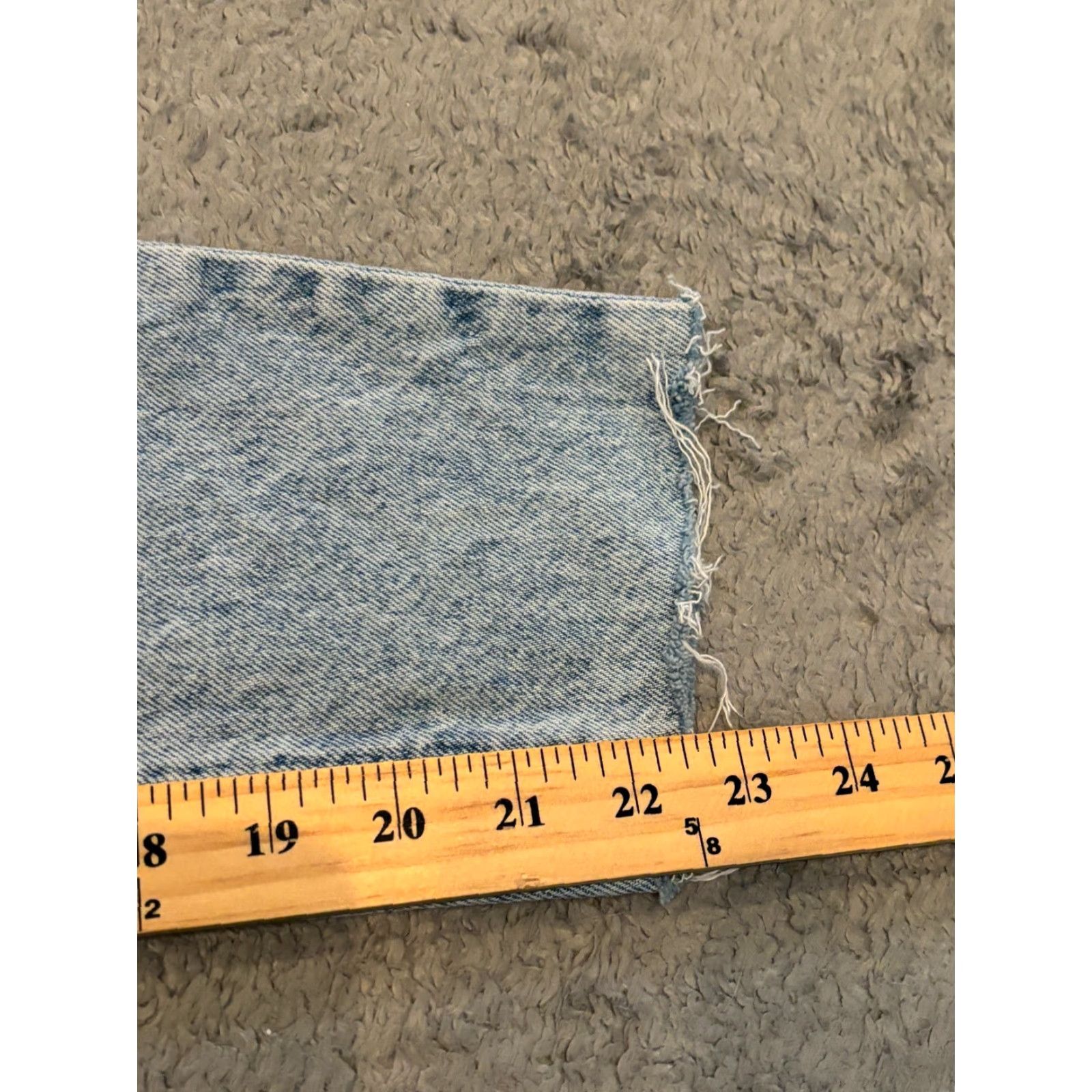 American Eagle Outfitters VINTAGE American Eagle Jeans Womens 000R Distressed Ripped Light Wash Blue Denim Size 24" / US 00 / IT 34 - 7 Thumbnail