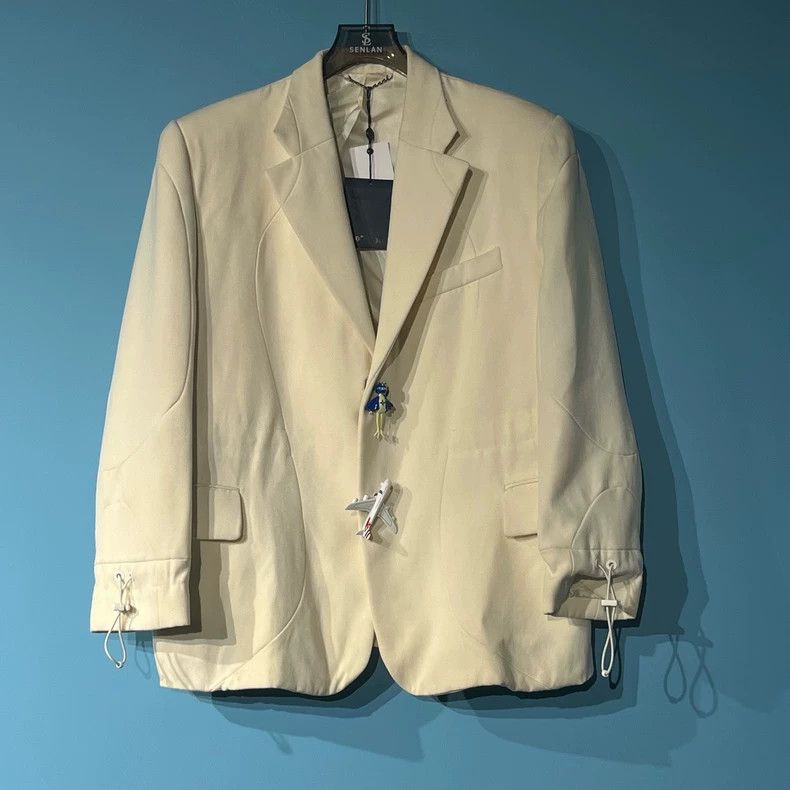 Louis Vuitton Louis Vuitton White Slim Fit Blazer -dmc Size US XXL / EU 58 / 5 - 1 Thumbnail