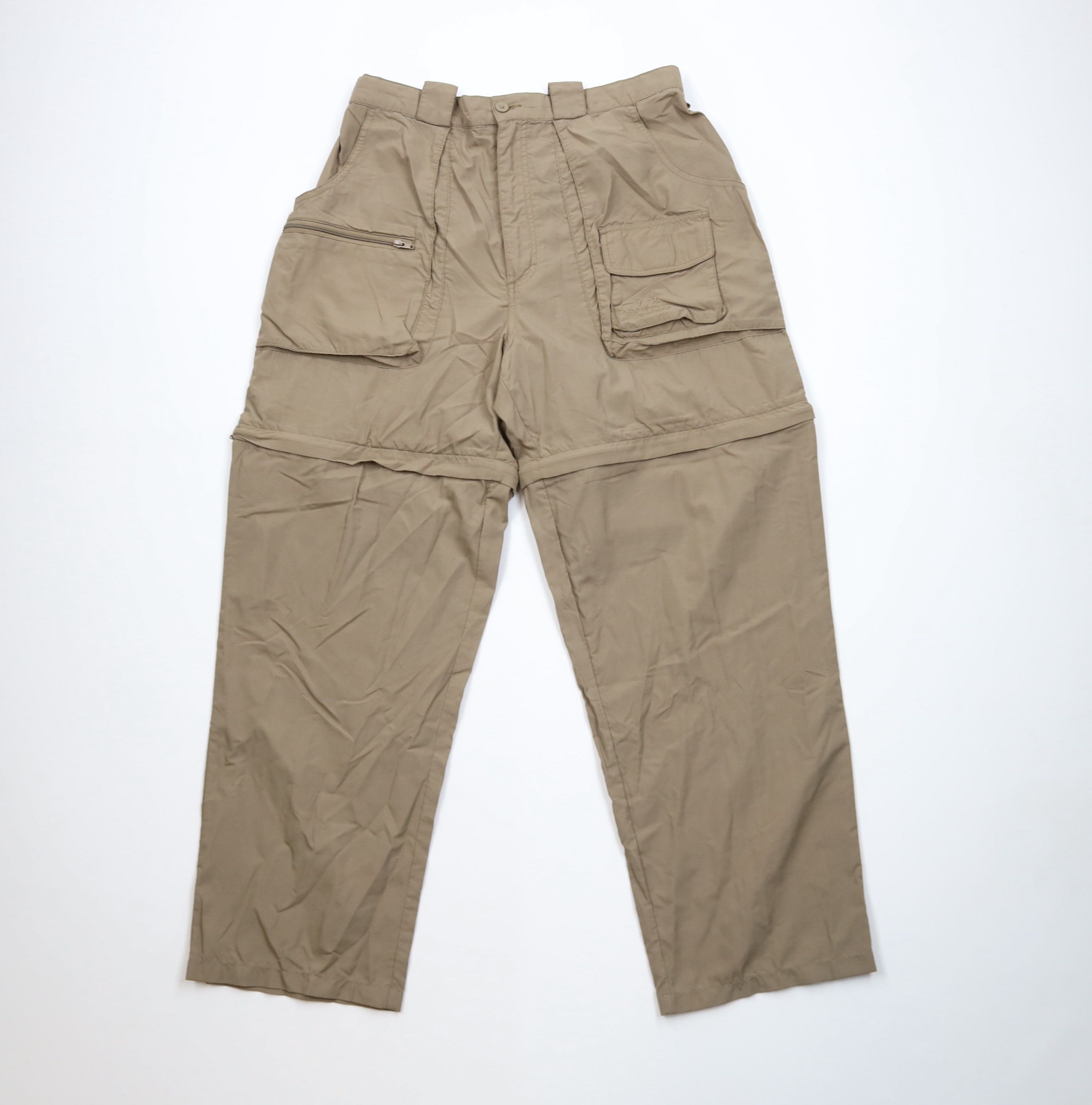 Cabelas Vintage Cabelas Wide Leg Convertible Cargo Pants Brown Size US 36 / EU 52 - 1 Thumbnail