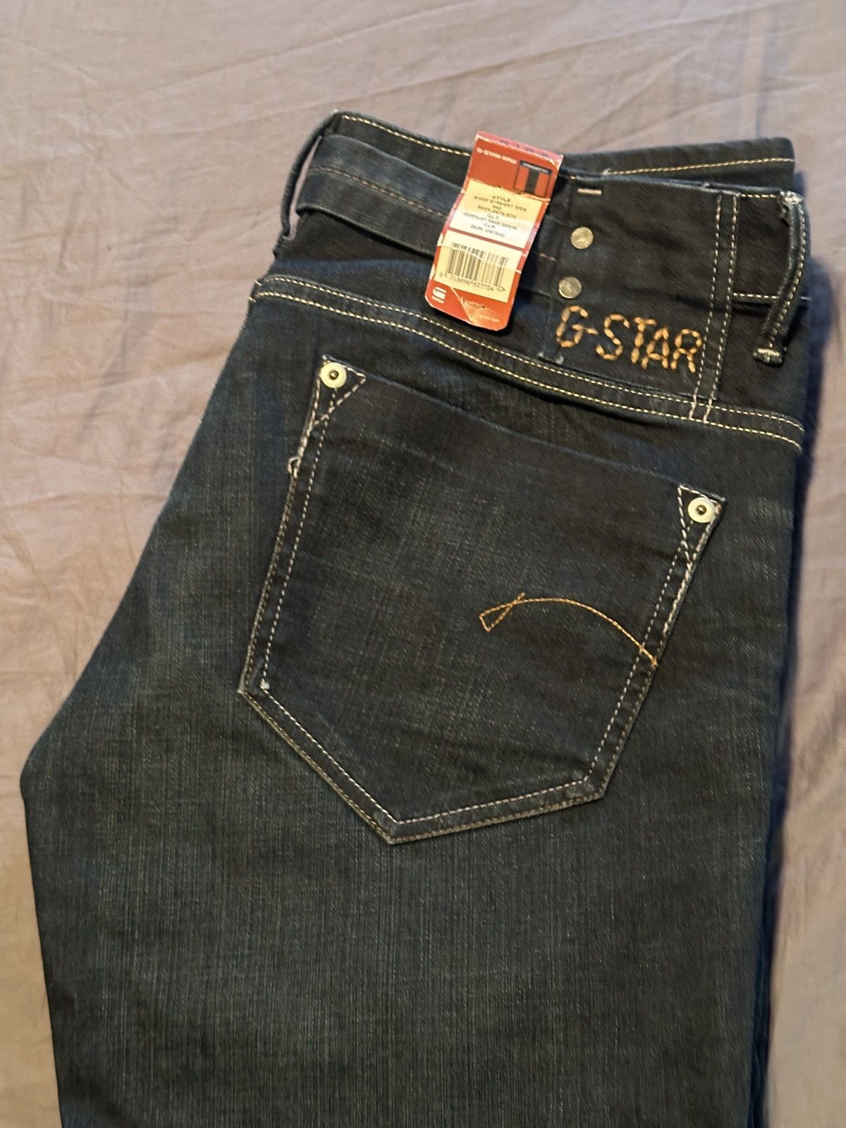 G-Star G Star Midge Straight Women Jeans Size 33" - 1 Thumbnail