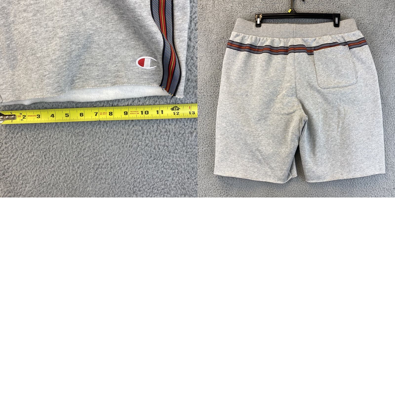 Champion Champion Men's Sweatpants Basketball Shorts 2XL Gray Activewear Pockets Elastic Waist Size US 39 - 8 Thumbnail
