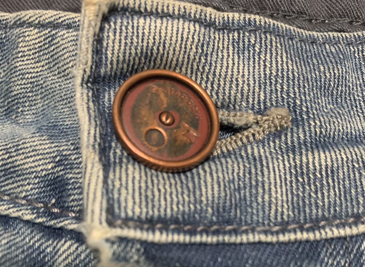 If Six Was Nine Vintage G Star Raw Curve Leg Jeans Distressed Size US 36 / EU 52 - 10 Thumbnail