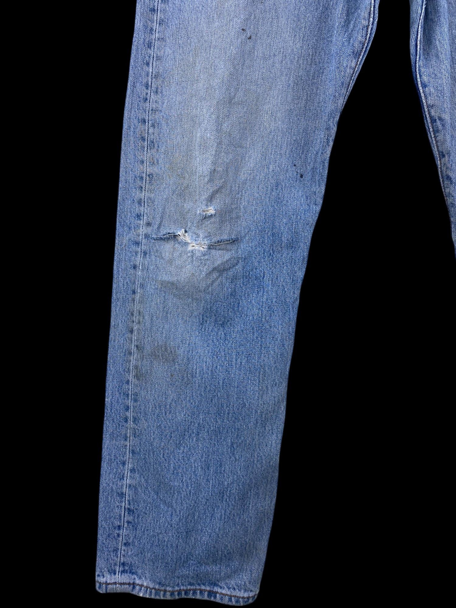 Levi's Vintage Clothing W33x29 Vintage Levis 501 90s distressed dirty denim Size US 33 - 6 Thumbnail