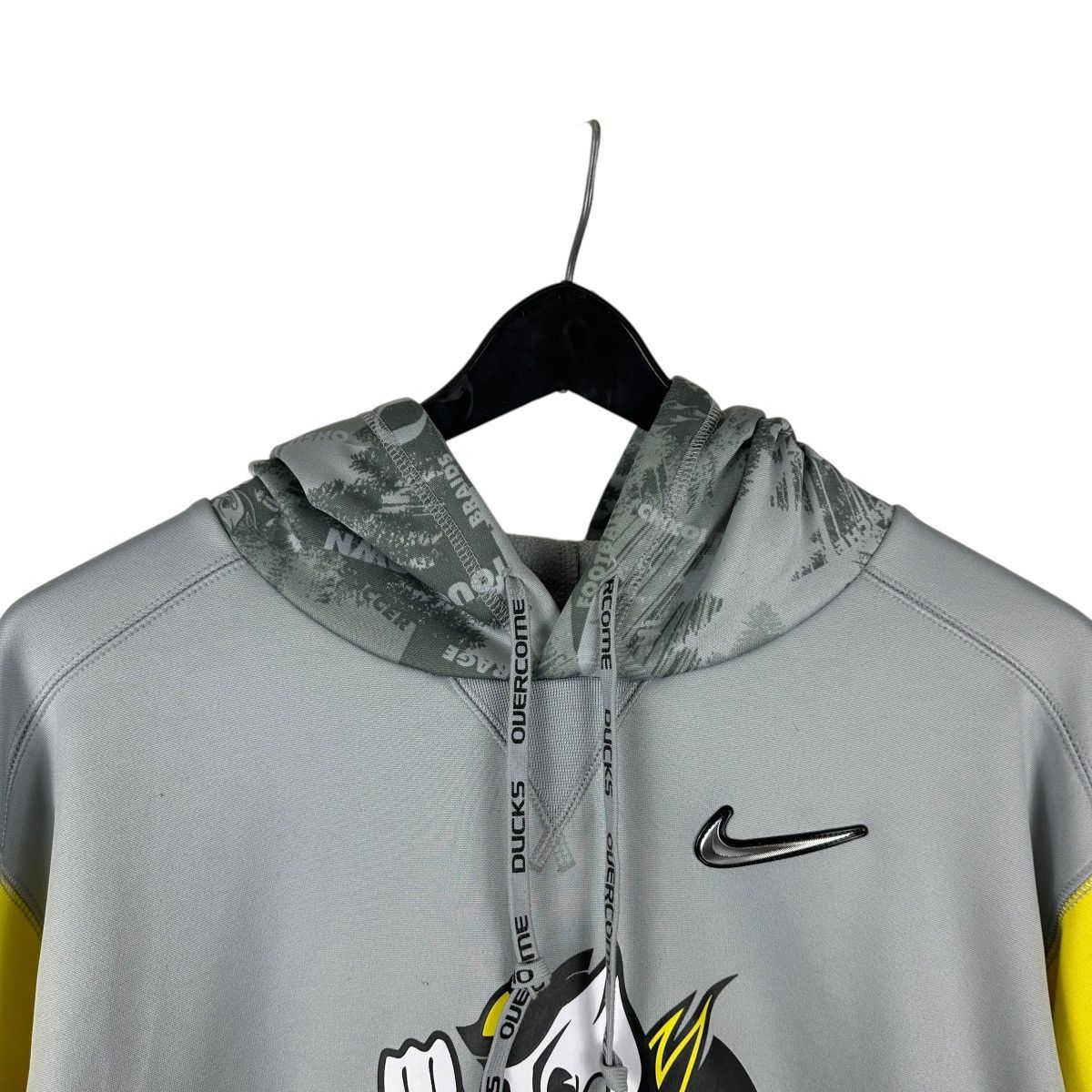 Nike Mens Y2K Nike Oregon Ducks Stomp Cancer Hoodie Size US XL / EU 56 / 4 - 2 Thumbnail