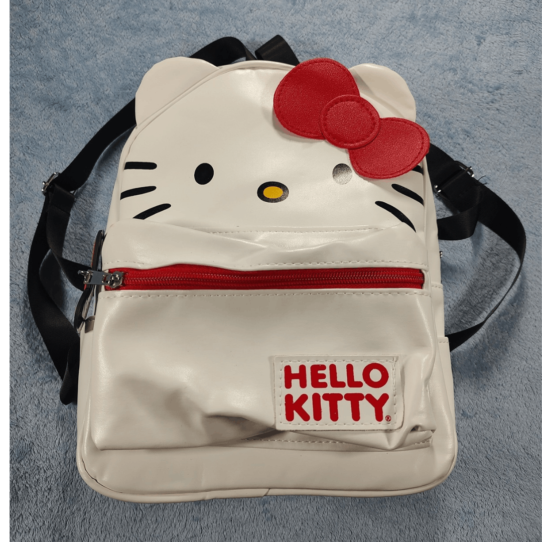 Japanese Brand Hello Kitty Backpack, White, Adjustable Straps, New Size ONE SIZE - 2 Thumbnail