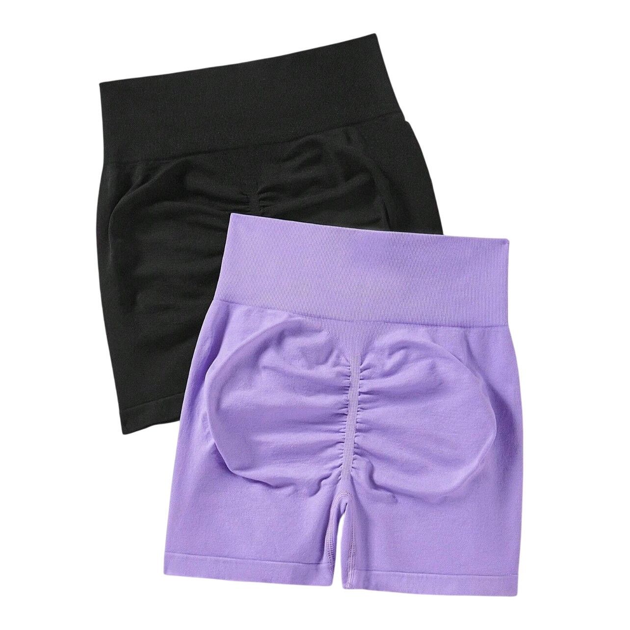 Shein 2 Pack Seamless Butt Scrunch Athletic Shorts, Size L Size 34" / US 12 / IT 48 - 2 Thumbnail