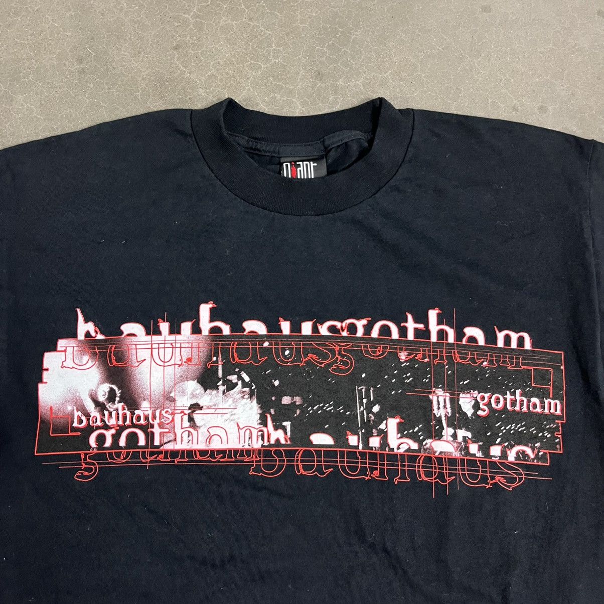 Band Tees × Giant × Vintage 90s Vintage Bauhaus Post Punk Goth Rock Band Tee Deadstock Size US XL / EU 56 / 4 - 2 Thumbnail