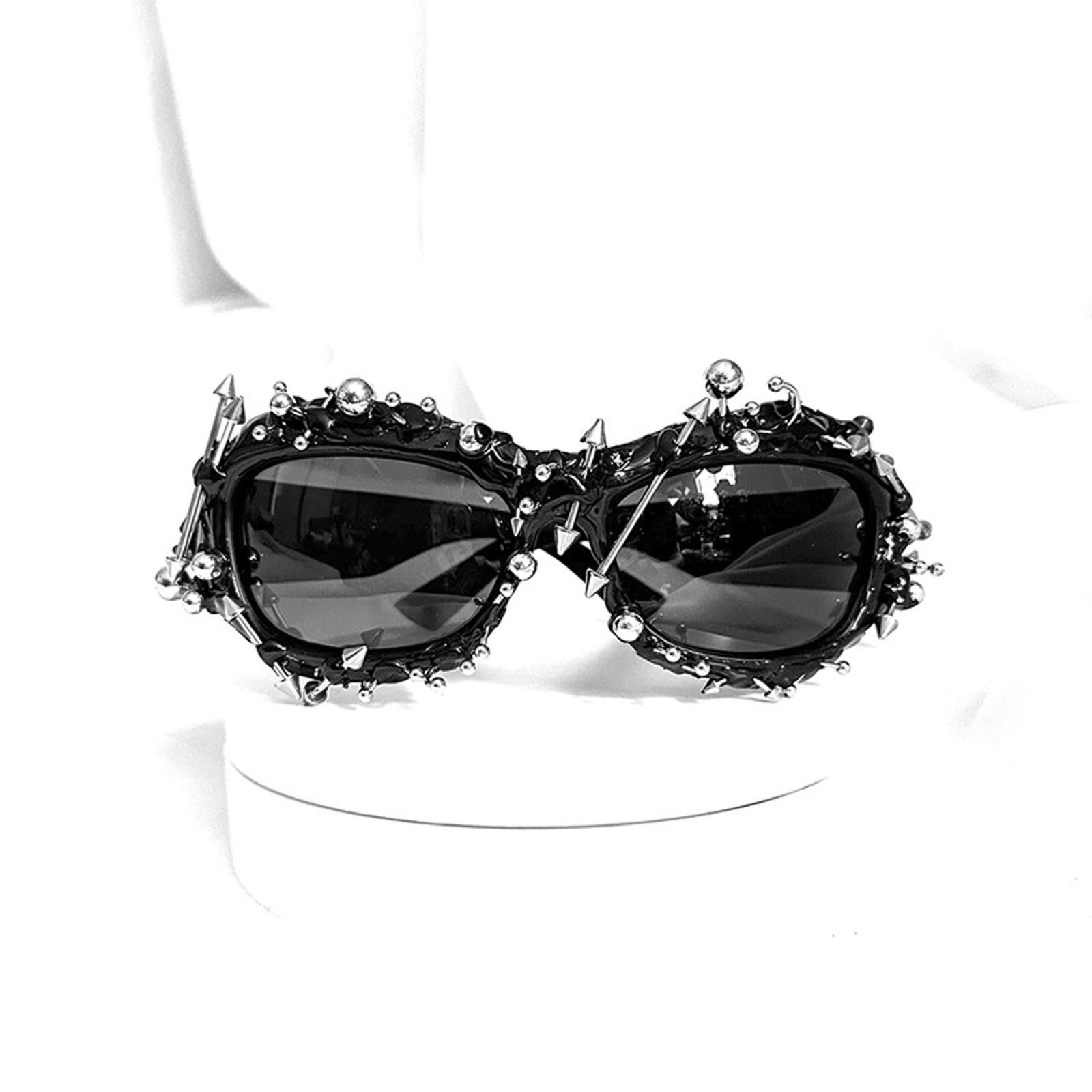 Other Handcrafted Avant-Garde Sunglasses - Studded & Spiked Design Size ONE SIZE - 3 Thumbnail