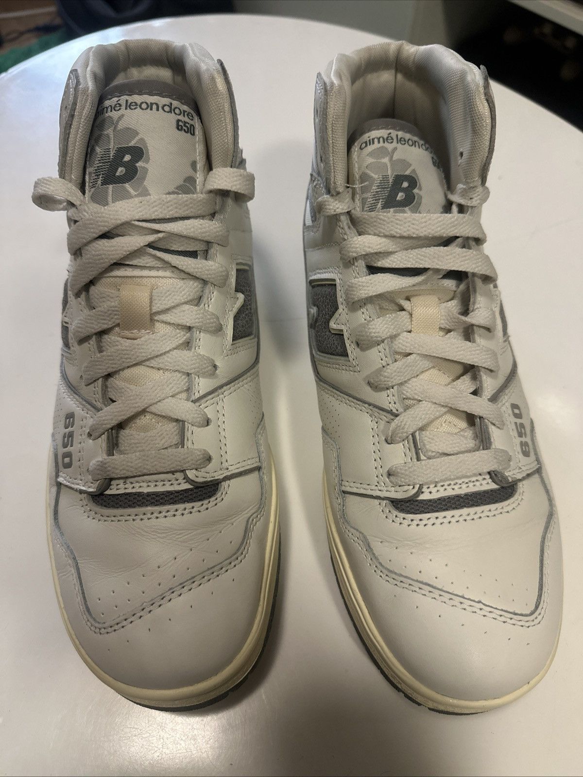 New Balance Men New Balance Aime Leon Dore 650 White Silver 9.5 BB650RA1 Size US 9.5 / EU 42-43 - 1 Thumbnail