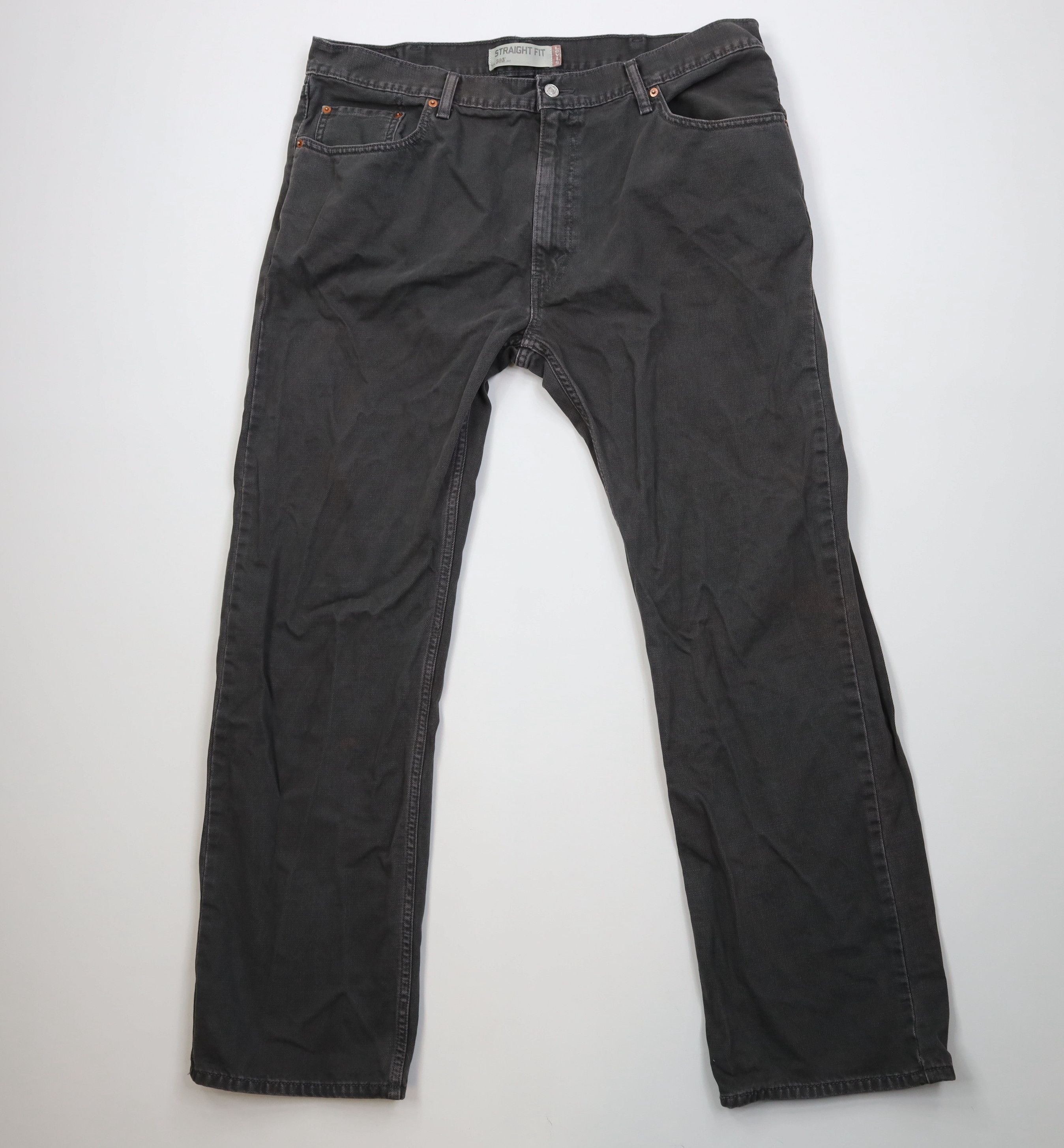 Levi's Vintage Y2K Levis 505 Regular Straight Leg Denim Jeans Gray Size US 40 / EU 56 - 1 Thumbnail