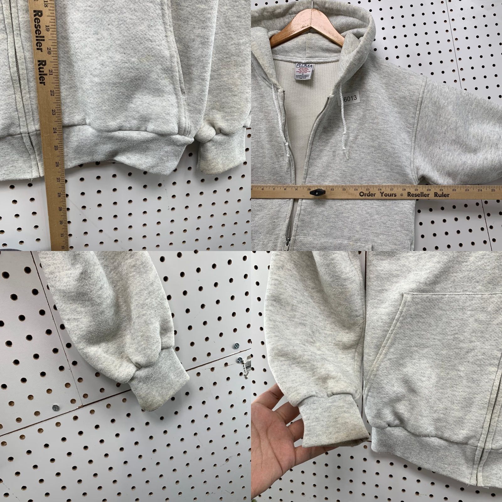 Vintage VINTAGE Pluma Hoodie Sweatshirt Mens M Gray Thermal Lined Heavyweight USA Hoodie Mens M Gray Thermal Lined Heavyweight USA Size US M / EU 48-50 / 2 - 8 Thumbnail