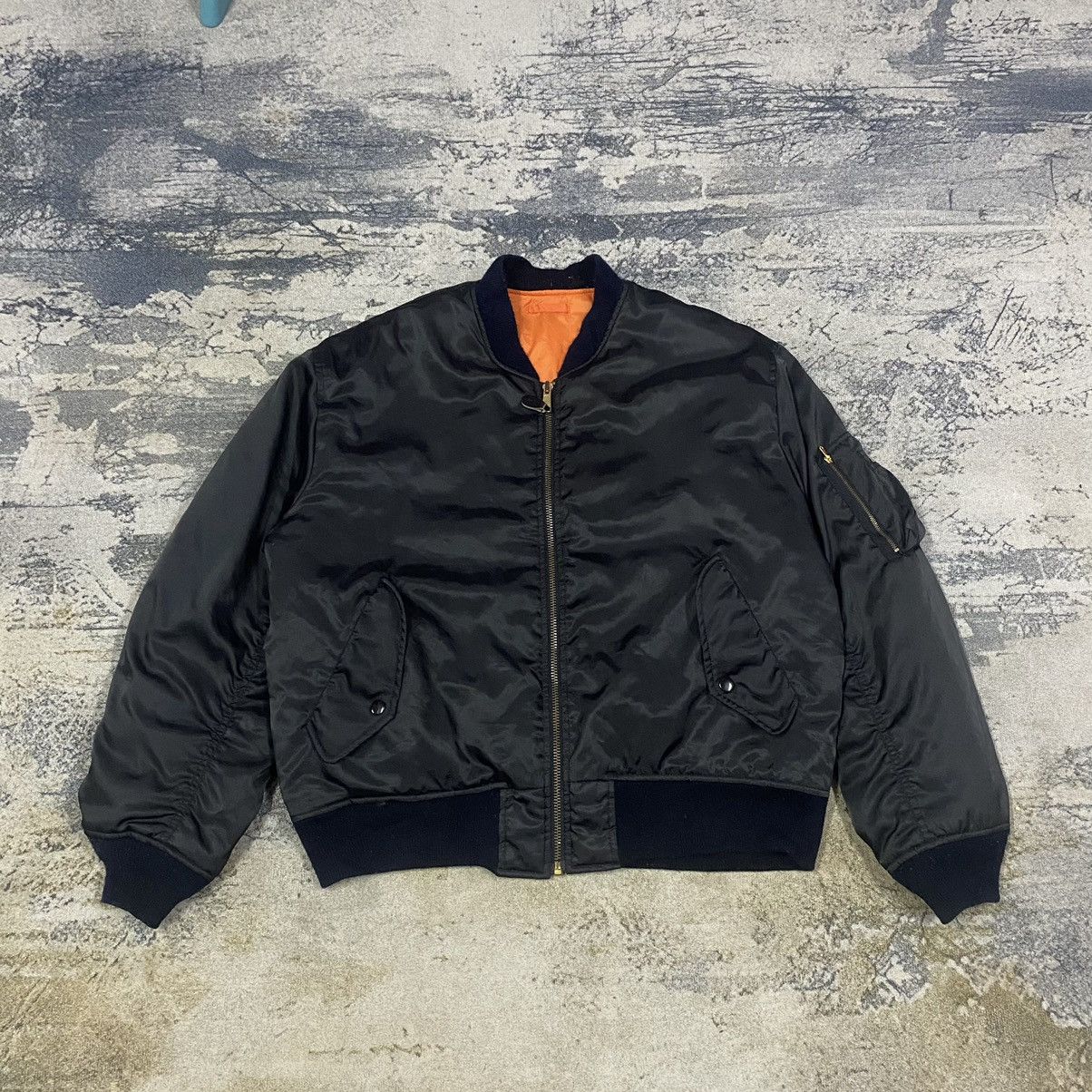 Japanese Brand Airforce Intermedjate Ma1 Flight Bomber Jacket Size US M / EU 48-50 / 2 - 1 Thumbnail