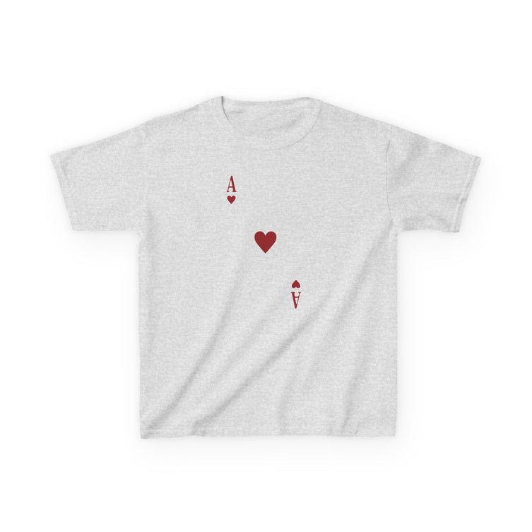 Other Gray Ace Of Hearts Baby Tee Size L / US 10 / IT 46 - 1 Thumbnail