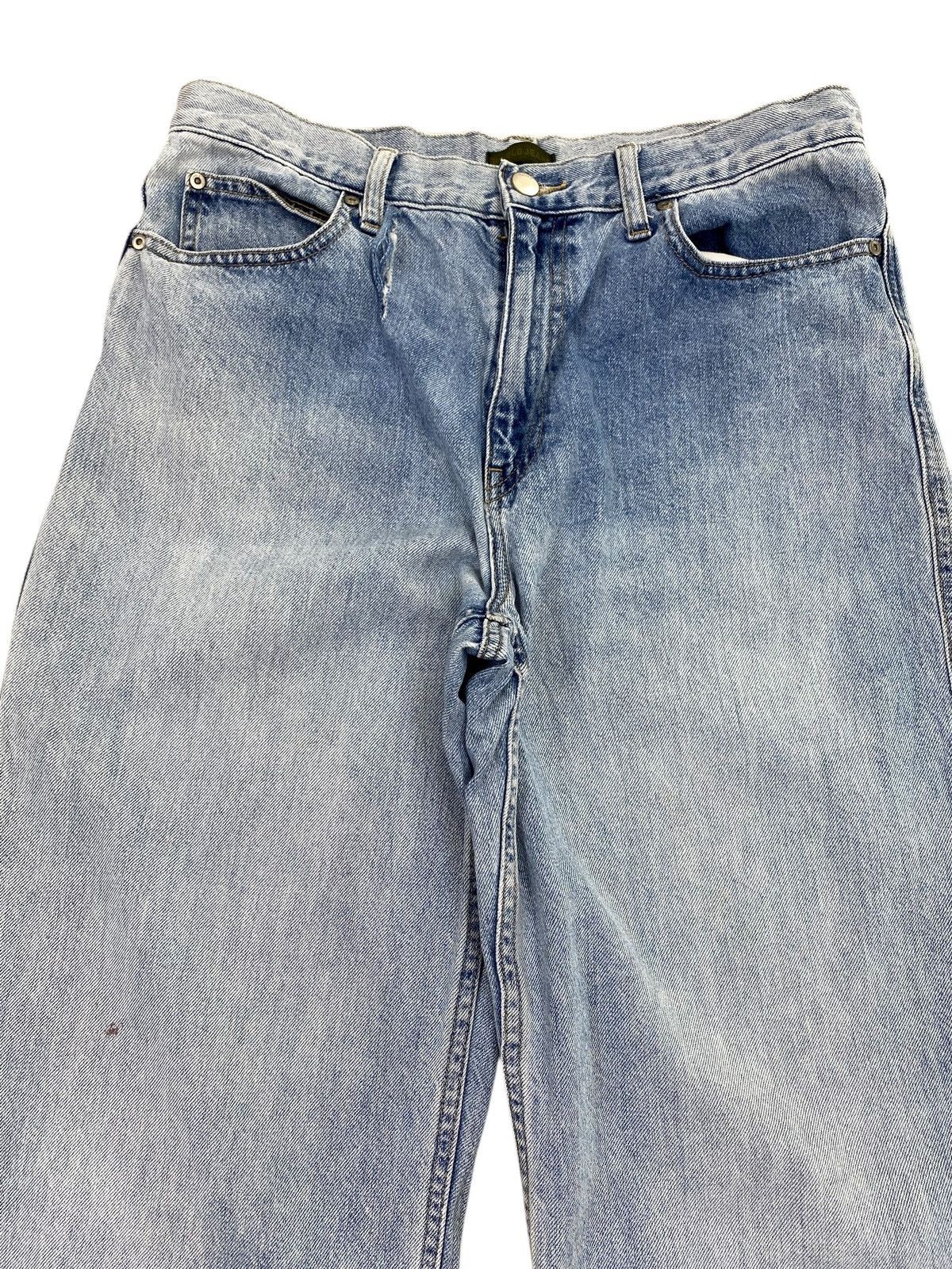 Uniqlo Uniqlo Brand Acid Blue Wash Style Baggy Jeans Size US 30 / EU 46 - 2 Thumbnail