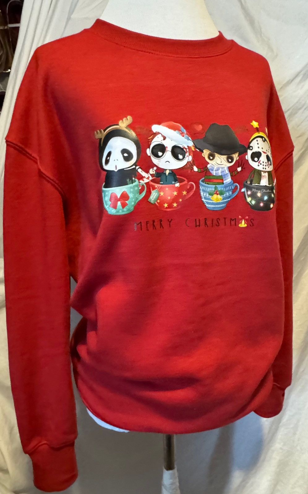 Other Halloween Meets Christmas, Rust, Oversized Sweatshirt Size ONE SIZE - 10 Thumbnail