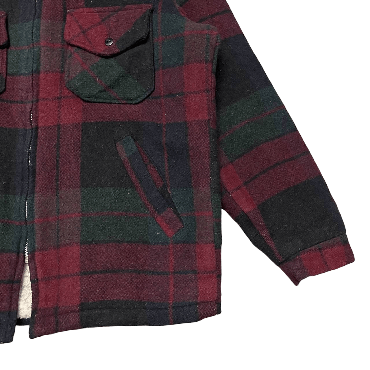 Vintage Vintage Cal Craft Plaid Coat Sherpa Jacket Size US L / EU 52-54 / 3 - 4 Thumbnail