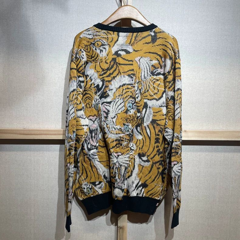 Wacko Maria wacko maria Hundred Tiger Totem Crew Neck Sweater Cardigan Size US M / EU 48-50 / 2 - 2 Thumbnail