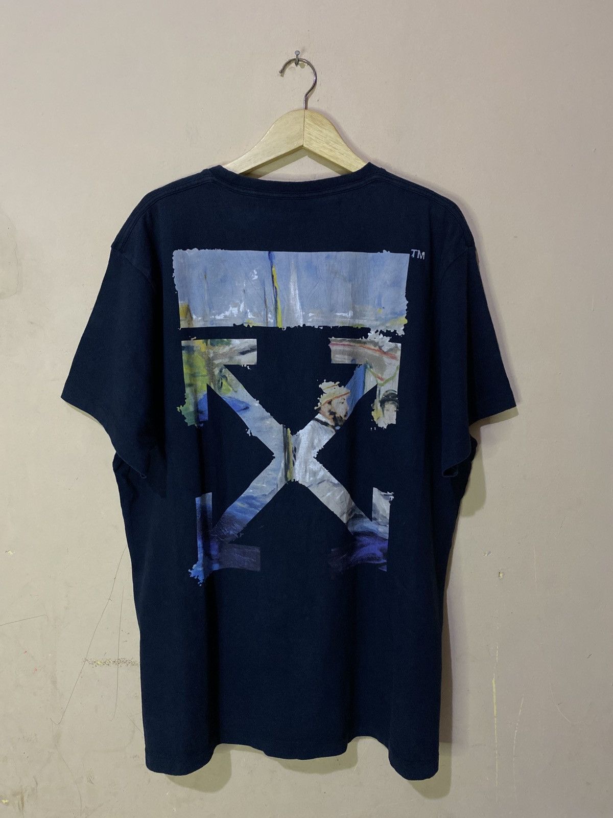 Off White 2019 Spring Summer Oil Painting Arrow Tee