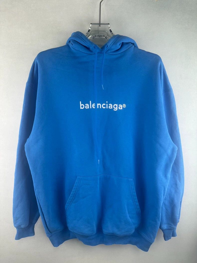 Balenciaga Balenciaga Blue Mailbox Hoodie 2502-Nextarrow Size US XS / EU 42 / 0 - 1 Thumbnail