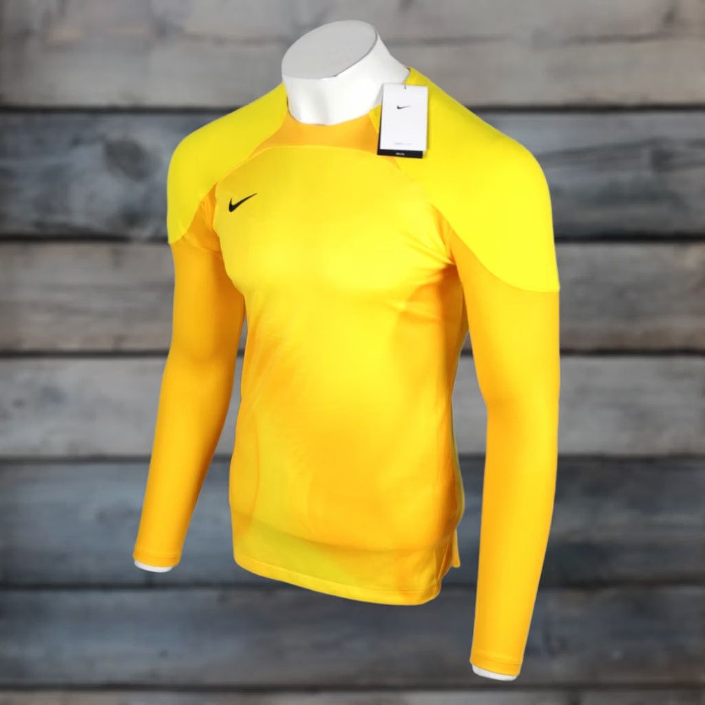 Nike Nike Men's Soccer Dri Fit Long Sleeve Jersey GK Gardient IV Small Yellow Slim Shirt Size US S / EU 44-46 / 1 - 1 Thumbnail