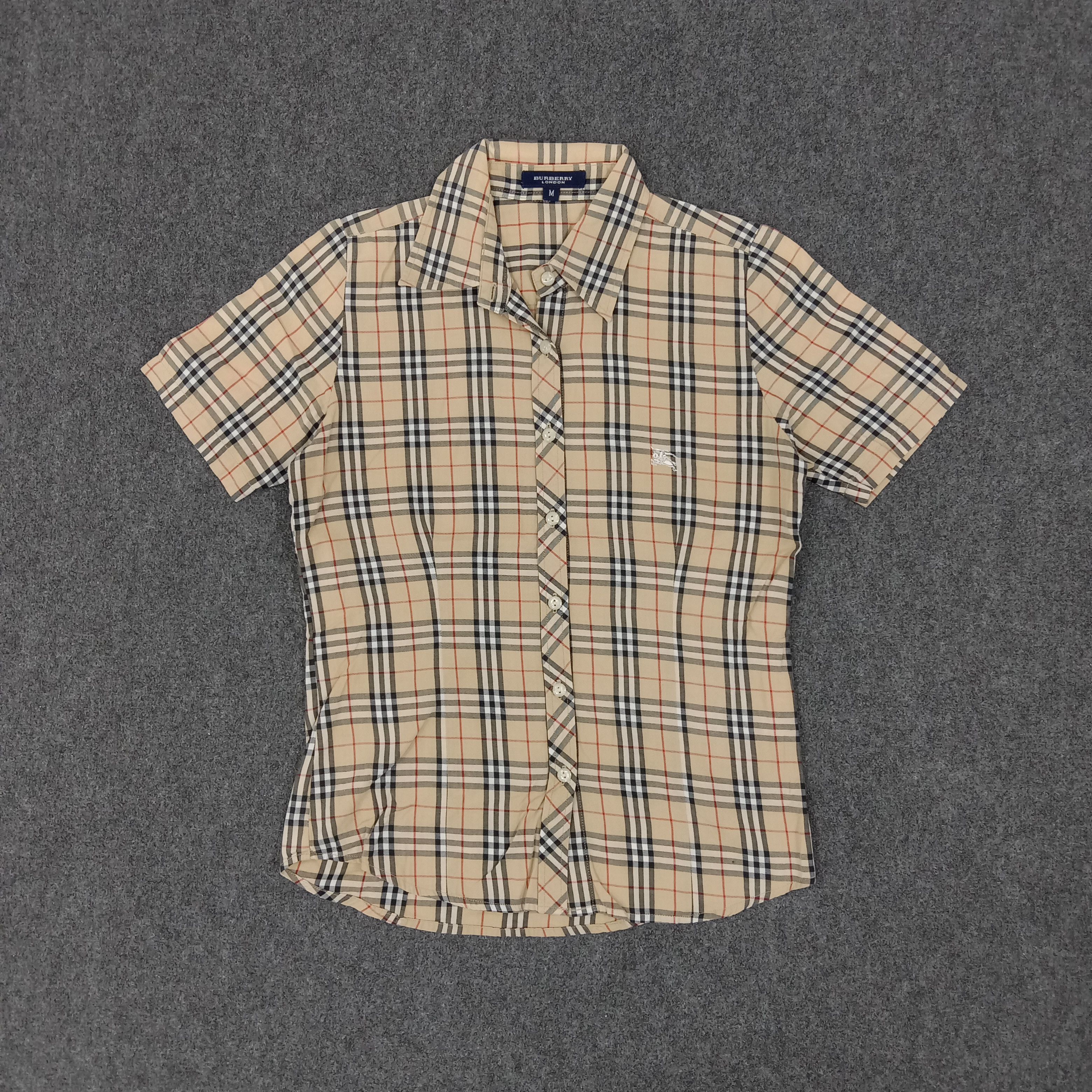 Burberry × Vintage Burberry London Nova Check Shirt Button Up Size S / US 4 / IT 40 - 1 Thumbnail