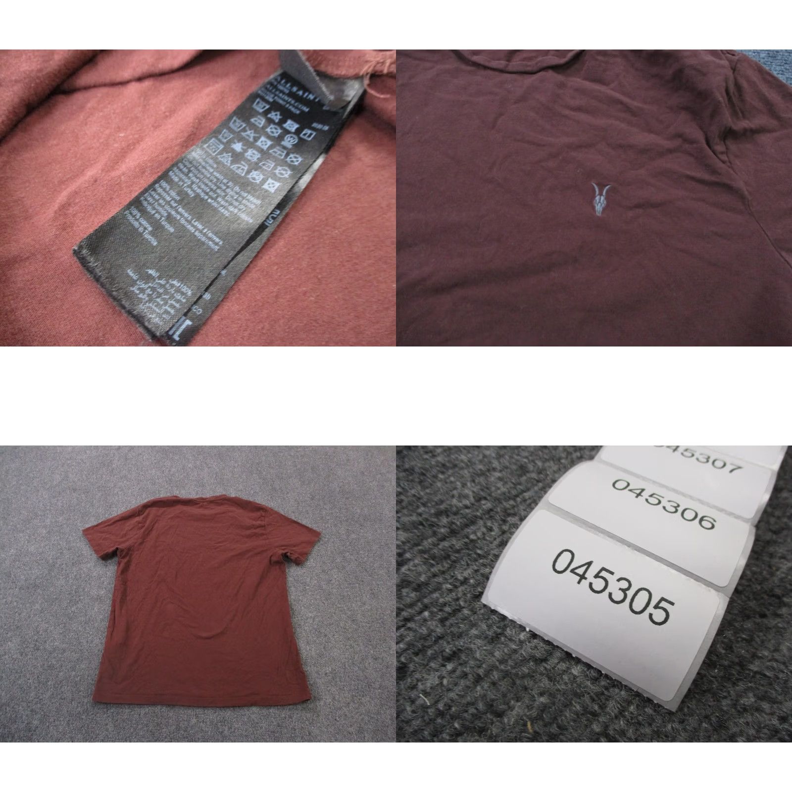 Allsaints All Saints Shirt Mens M Red Outdoors Lightweight Tee Casual Brace Tonic Logo Size US M / EU 48-50 / 2 - 8 Thumbnail