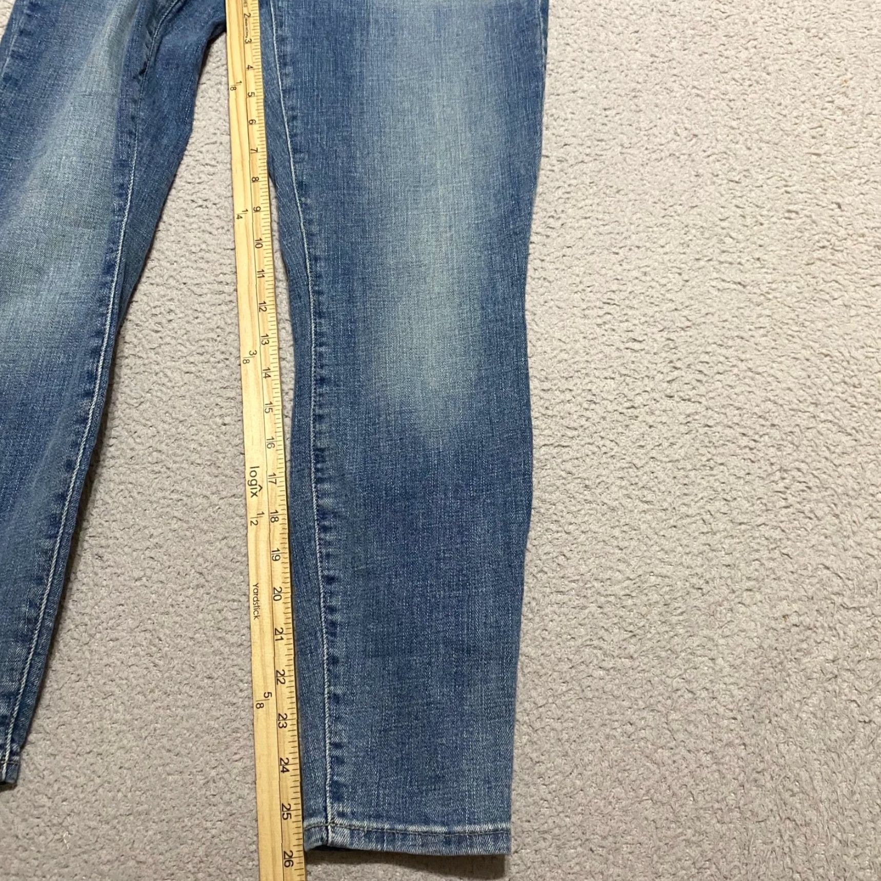 Lucky Brand Lucky Brand Jeans Womens Size 6 Blue Denim Mid Rise Ava Skinny Jeans Size 28" / US 6 / IT 42 - 6 Thumbnail
