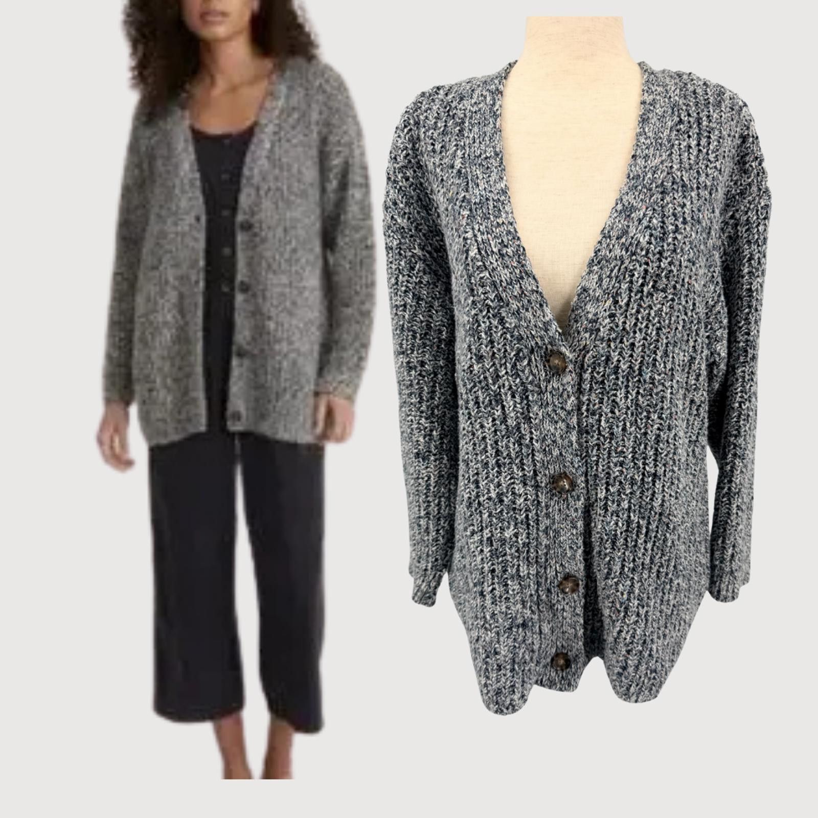 Marine Layer Marine Layer Quinn Chunky Cardigan Grey Marl S Size S / US 4 / IT 40 - 1 Thumbnail
