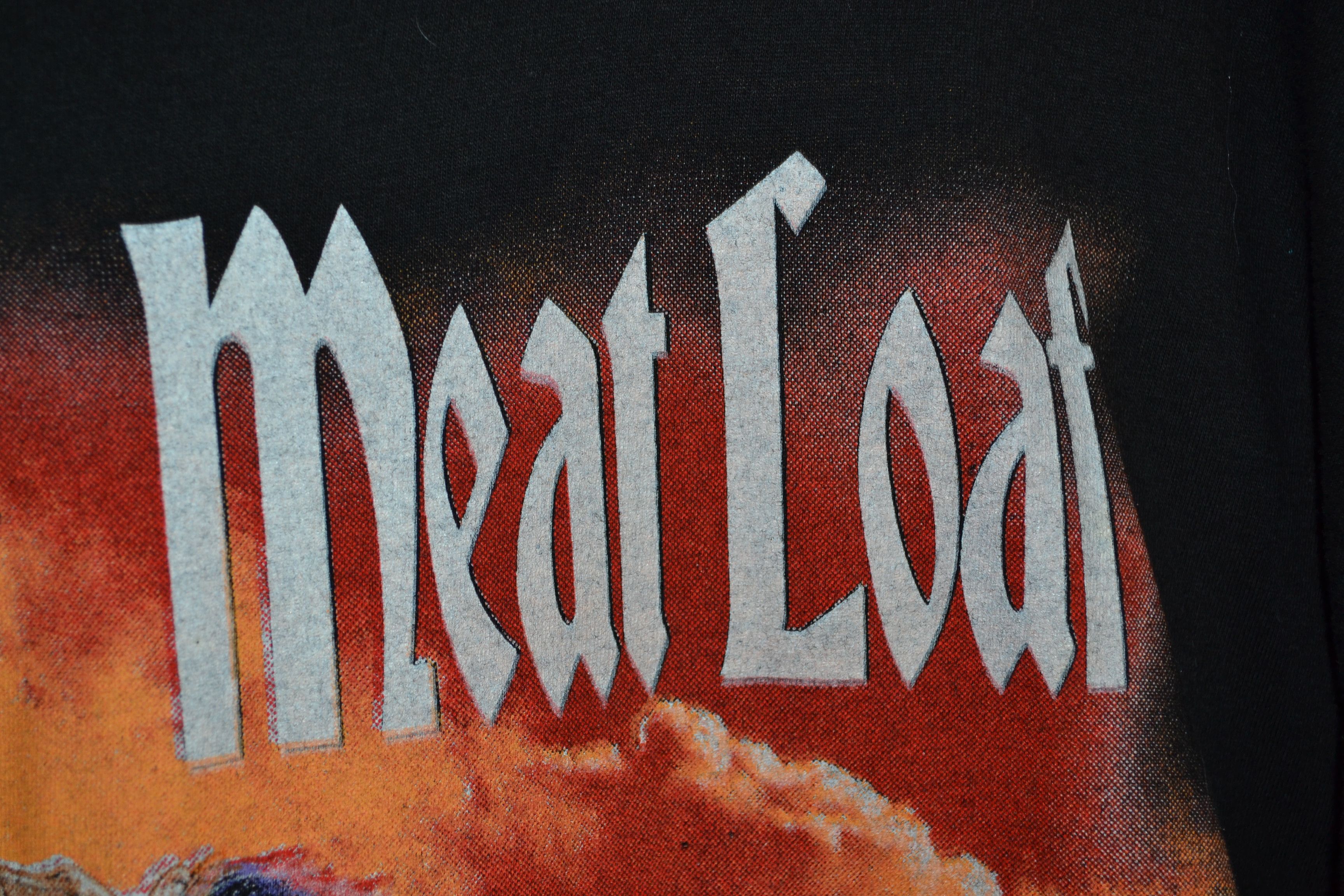 Band Tees Meat Loaf 1993 Vintage T-shirt Black Cotton XL Size US XL / EU 56 / 4 - 5 Thumbnail