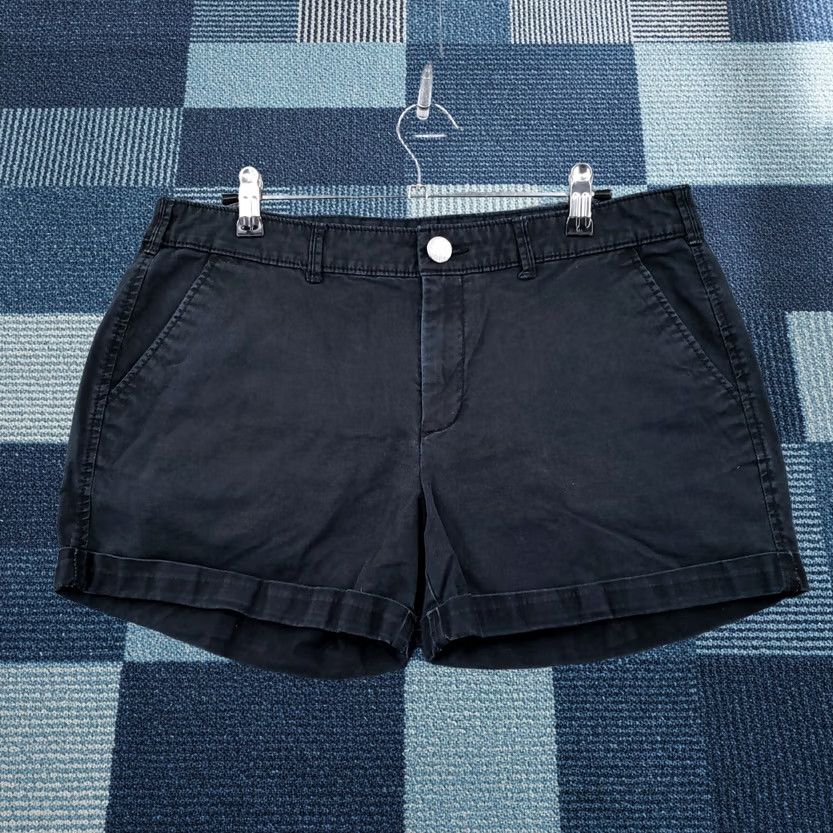 Gap Gap Khakis Shorts Womens 8 Blue Chino Mid-Rise Flat Front Cuffed Summer Casual Size 30" / US 8 / IT 44 - 1 Thumbnail