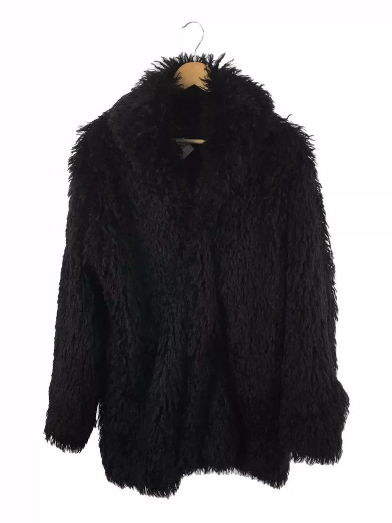 Yohji Yamamoto yohji yamamoto black furry coat