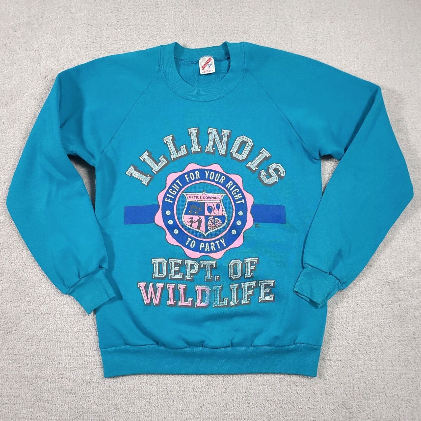 Jerzees VINTAGE Jerzees Sweatshirt Mens M IL Dept. Of Wildlife Nature Crewneck USA Shirt Size US M / EU 48-50 / 2 - 2 Thumbnail