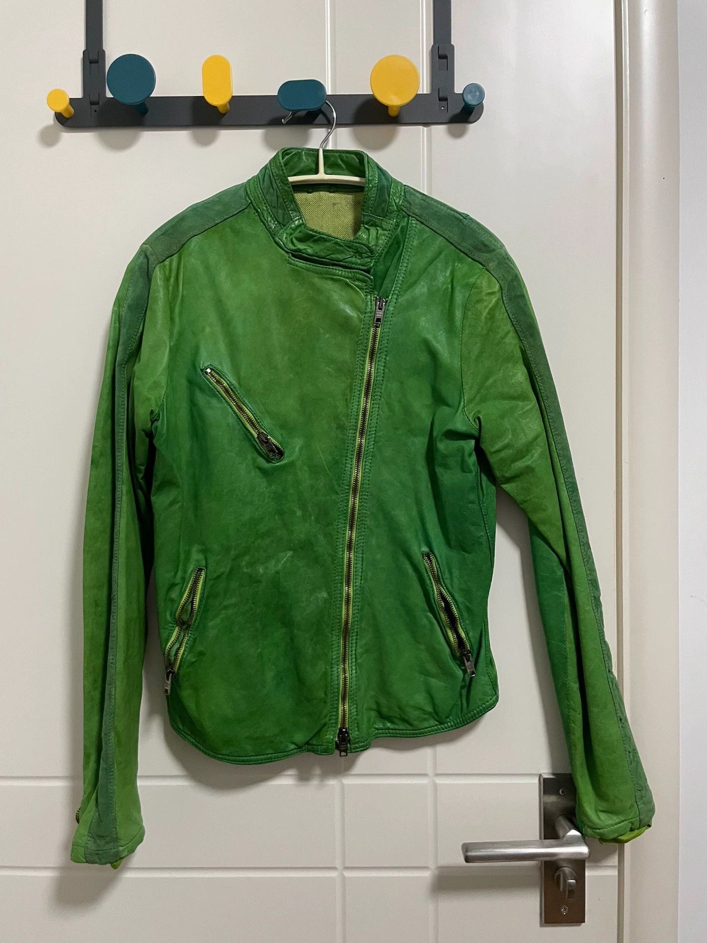 Giorgio Brato Giorgio Brato Waxed Lambskin-Suede Short Jacket Size 40 Size S / US 4 / IT 40 - 1 Thumbnail