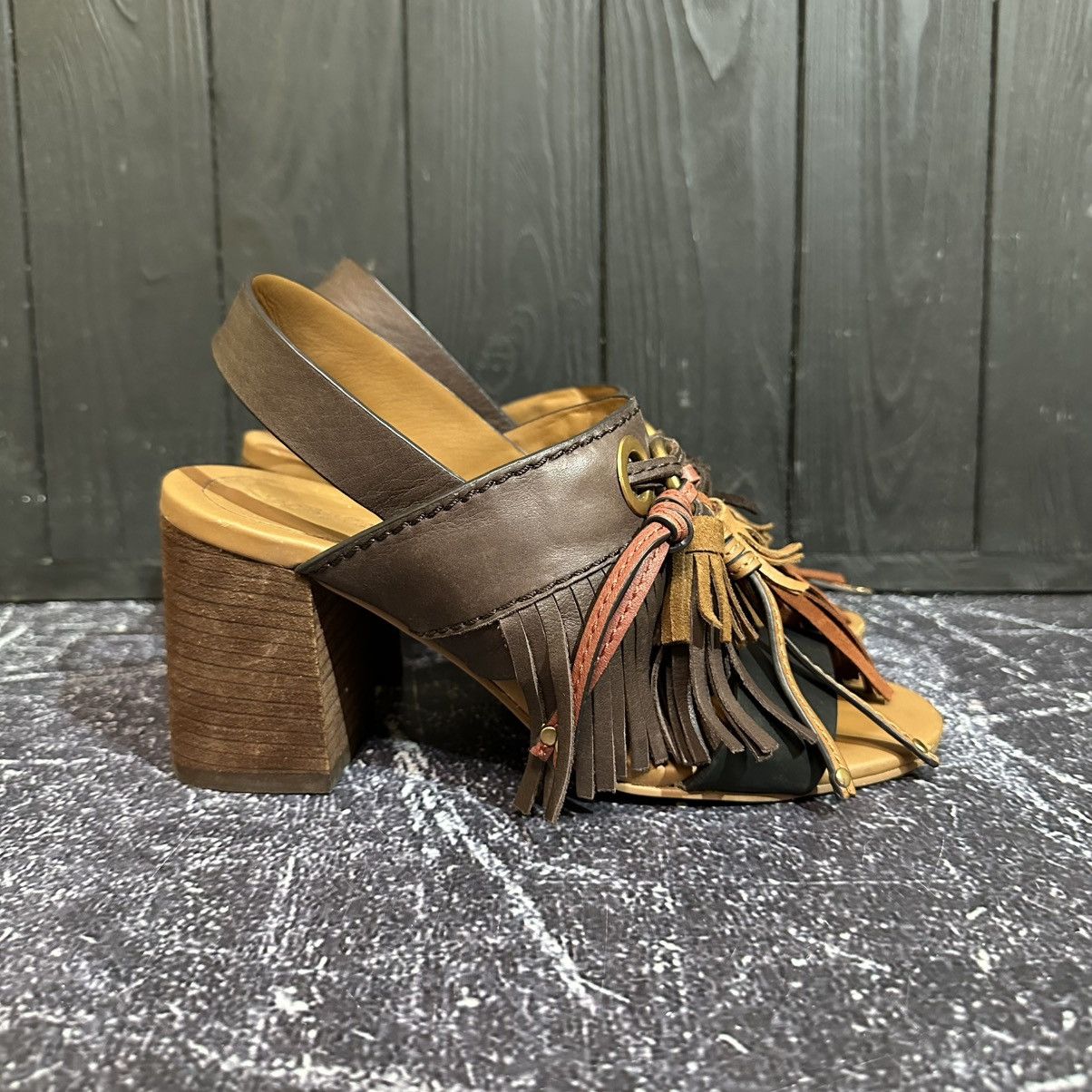 See by Chloe See By Chloe Leather Sandals Featuring Front Tassel charm37 Size US 7 / IT 37 - 1 Thumbnail