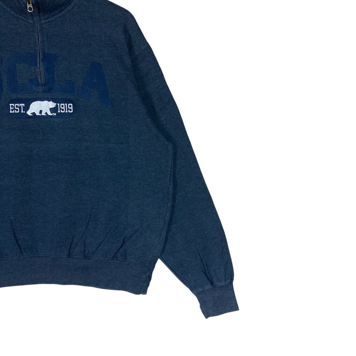 Vintage Vintage Blue 84 Quarter Zip Pullover Jumper Sweatshirt Size US M / EU 48-50 / 2 - 5 Thumbnail