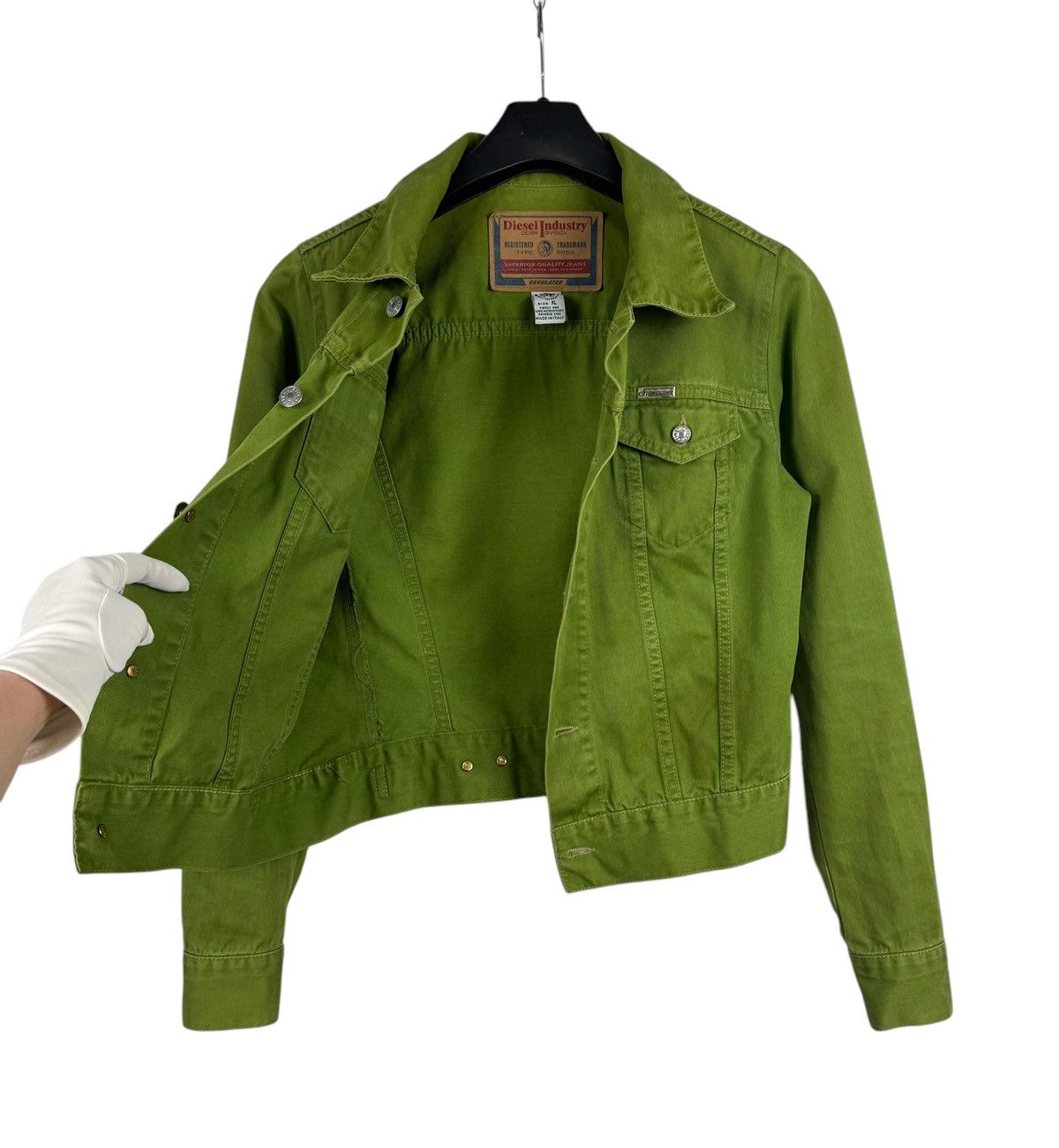 Diesel × Vintage Diesel Vintage Denim Trucker Jacket size child XL womens S Size S / US 4 / IT 40 - 10 Thumbnail