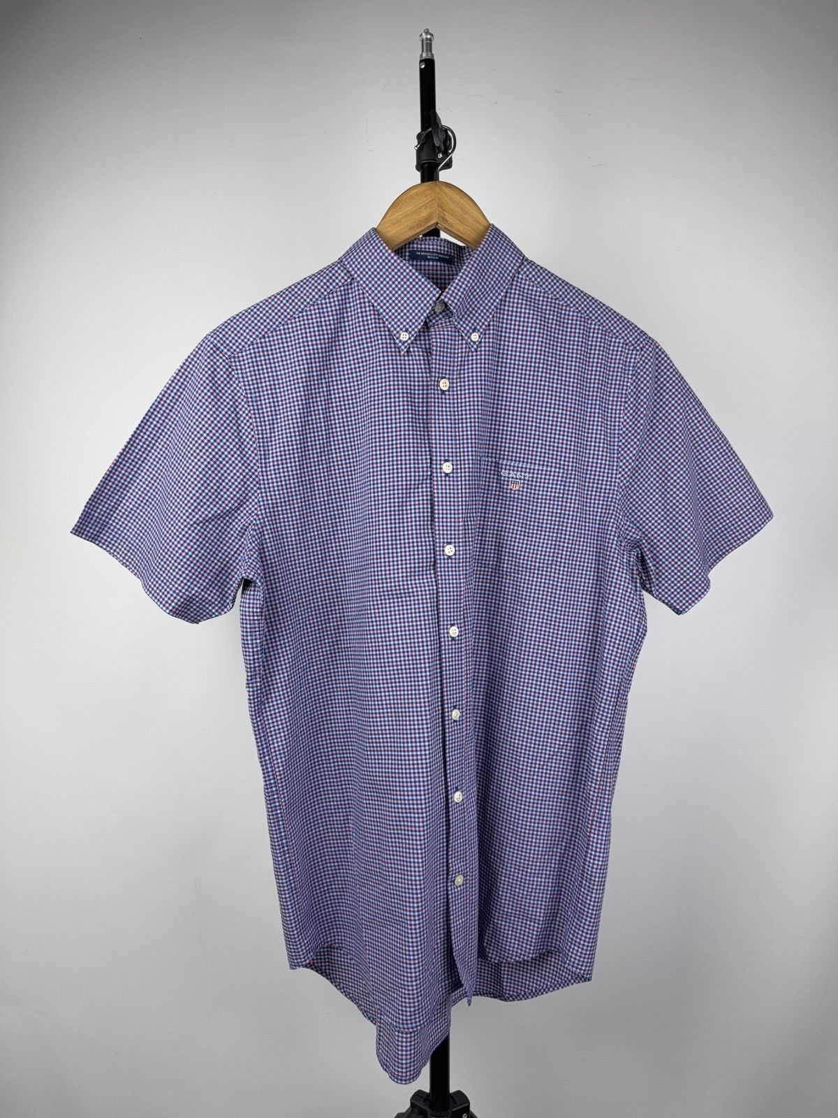 Gant Vintage 00s Luxury Designer GANT Plaid Short sleeve Shirt Size US M / EU 48-50 / 2 - 1 Thumbnail