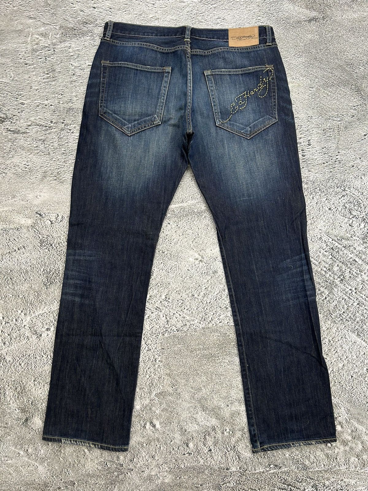 Christian Audigier × Ed Hardy × Vintage Ed Hardy Christian Audigier vintage jeans big logo pants Size US 36 / EU 52 - 1 Thumbnail