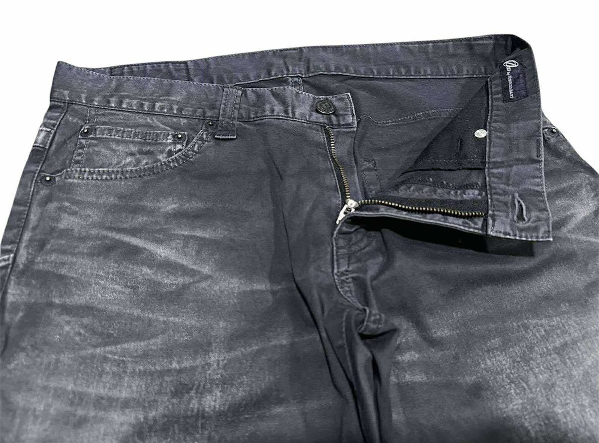 Tornado Mart 🔥Y2K Archived Tornado Mart Black Coated Flared Denim Size US 32 / EU 48 - 6 Thumbnail
